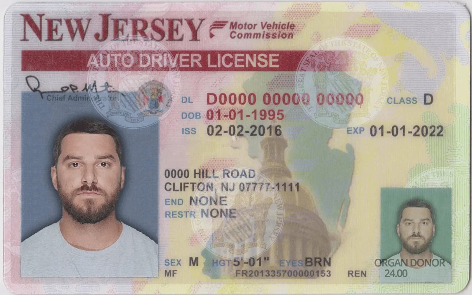 New Jersey Fake ID