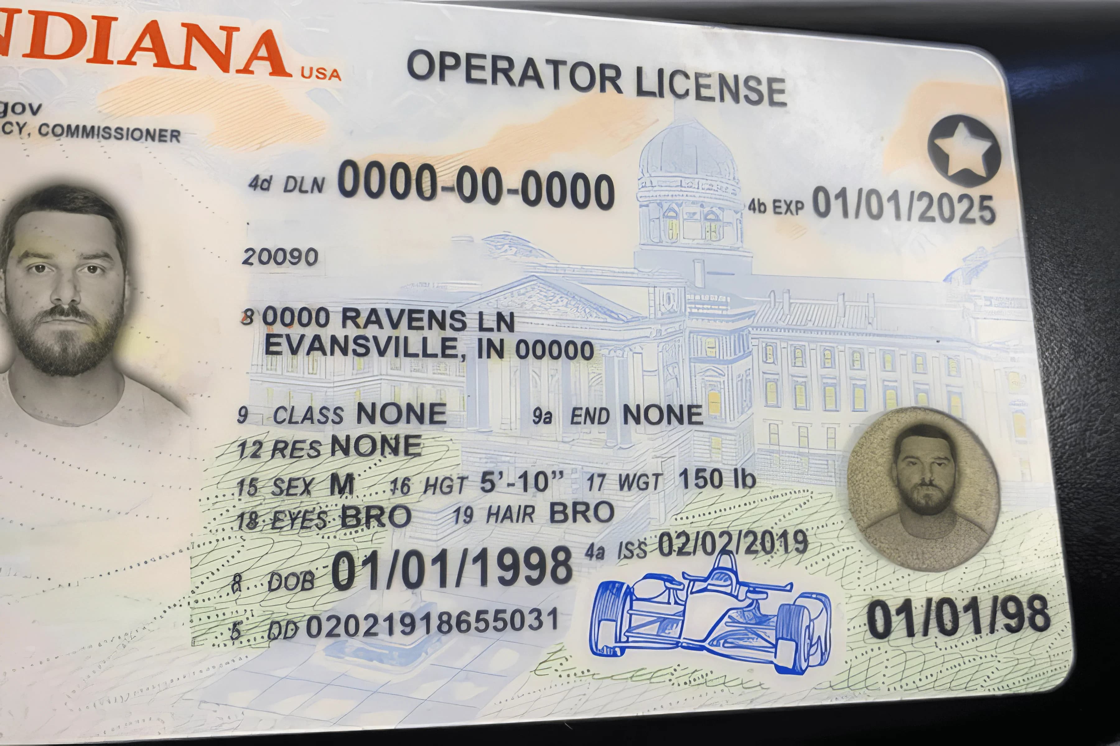 indiana fake id